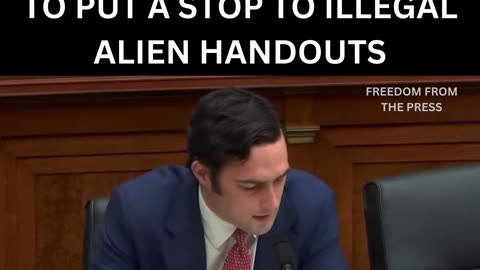 Youthful MAGA Representative Introduces Major Bill Ending Welfare for Illegal Aliens