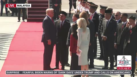 WATCH: President Trump Arrives in Malaysia During his Trip to Asia- 10/27/25