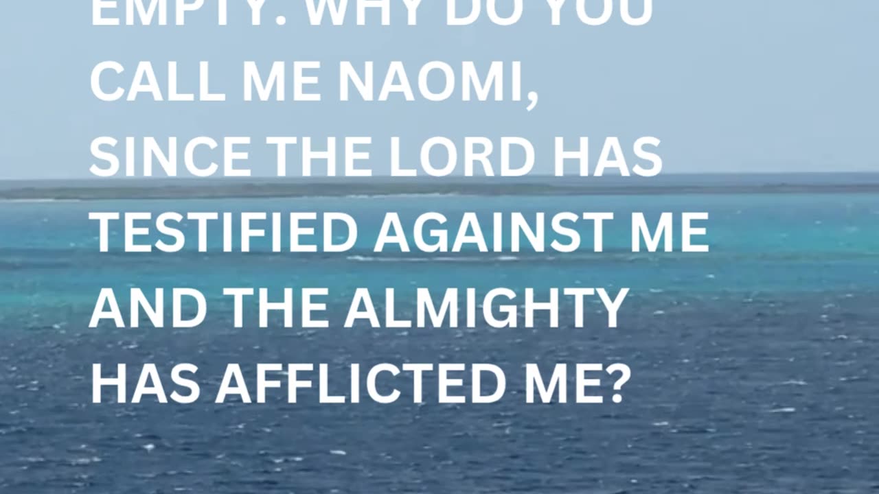 Daily Inspirations from God Ruth 1:21 Devotion
