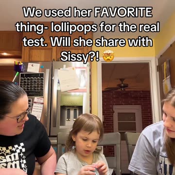 Will Taylin share her favorite treat with her Sissy? HUGE test!
