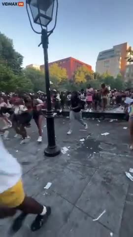 Negro "pride" participants get pepper sprayed,hundreds flee!