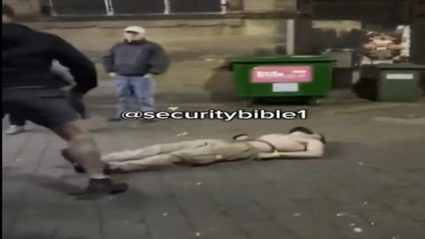Migrant Challenges English Man - Gets KO'd The F' OUT!