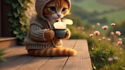 Tiny Cat_s Cozy Haven A Home Filled with Warmth _ Whimsy