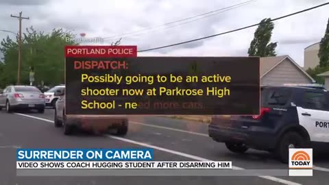 Must Watch: Video Shows Coach Disarming And Then Hugging Student At High School