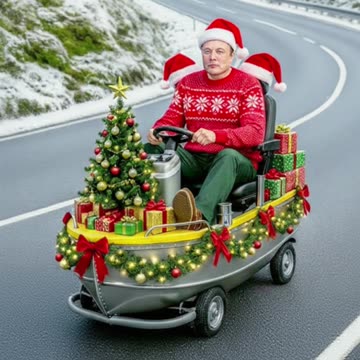 I Need One of These Elon Musk Christmas Boat Vehicles in My Life—Right Now!