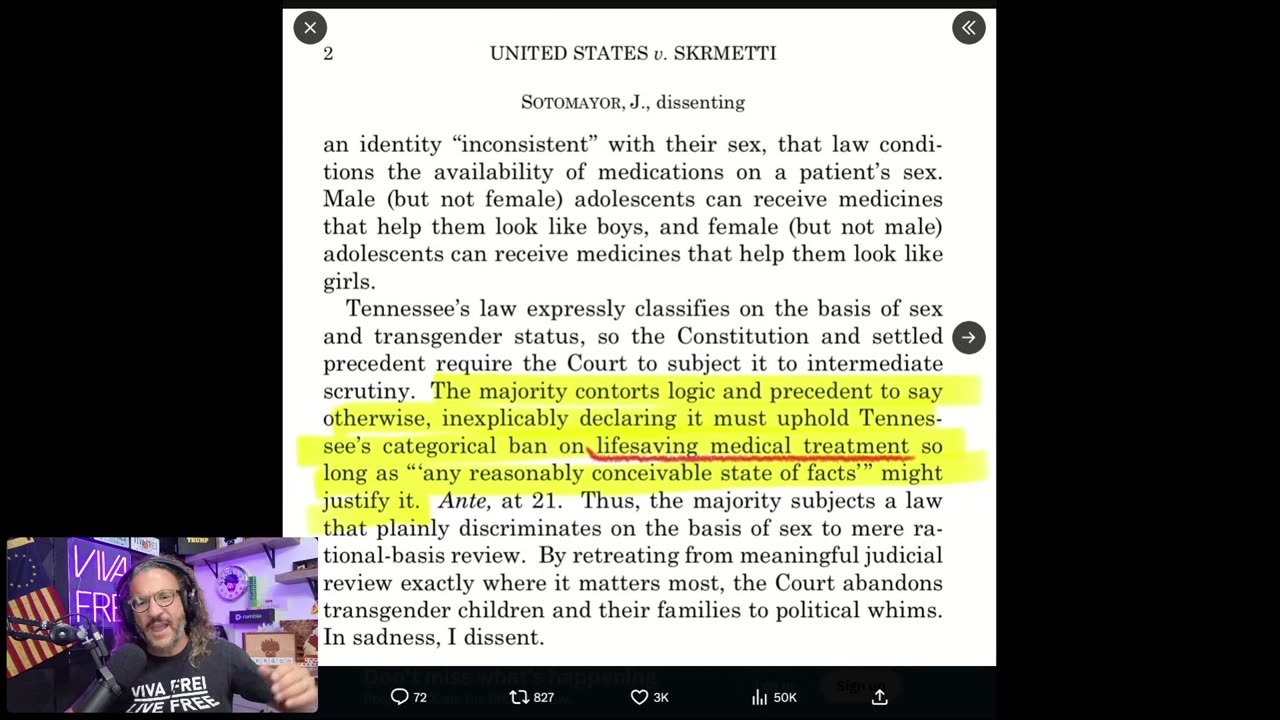 "Trans Rights" & Hunger Strikes! From SCOTUS Ruling Banning "Treatment" to Gender Dysphoria By Proxy