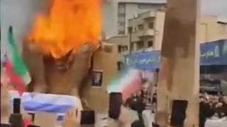 Why the protest is in Iran you see them burning the statue of Malak
