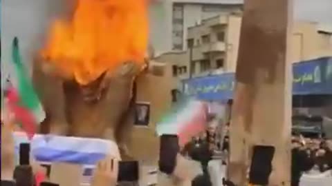 Why the protest is in Iran you see them burning the statue of Malak