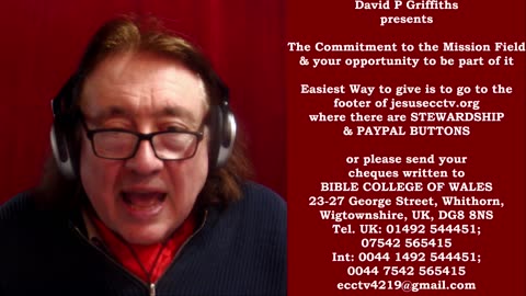 03 05 25 ALL TO THE CAUSE for MAY 2025 - David P Griffiths presents an impassioned plea ....