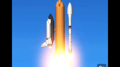 Space Shuttle and Falcon 9 rockets