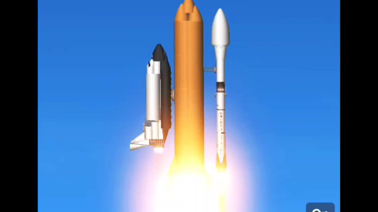 Space Shuttle and Falcon 9 rockets