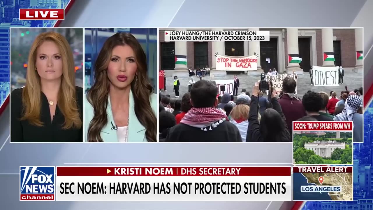 ‘BRING IT’: Kristi Noem warns Harvard amid blocking of school’s international enrollment