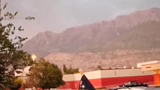 Charlie's motorcade from the hospital