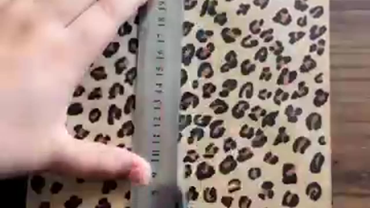ASMR Tutorial Of Leopard Paper Nails (635) #diy #gift #viral #shorts #asmr