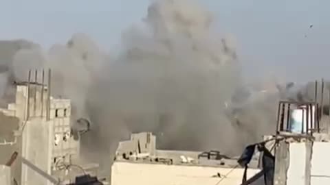 This is one of the multi-floor residential buildings Israel has just bombed