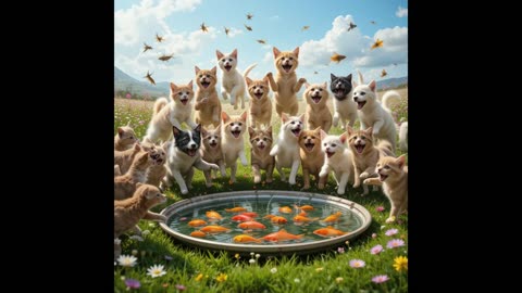 The dancing cats and dogs