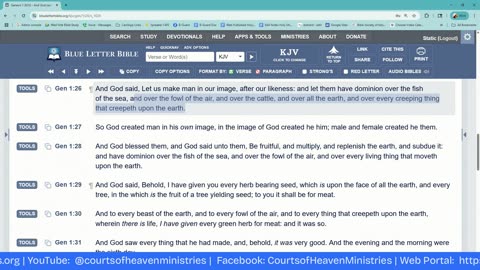 Courts of Heaven Ministries - Wed Nite Bible Study