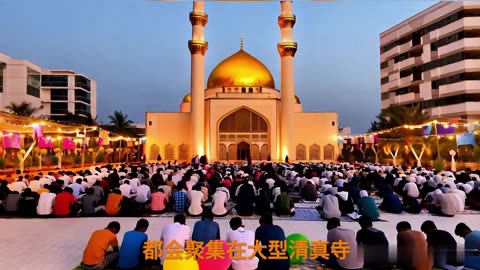 开斋节快乐 🕌🌙 祝大家 🎉！穆斯林在这个特殊的日子里做什么 🤲✨？❓❓❓ #开斋节快乐 #伊斯兰教 #穆斯林节日 #开斋节传统 #和平与喜悦