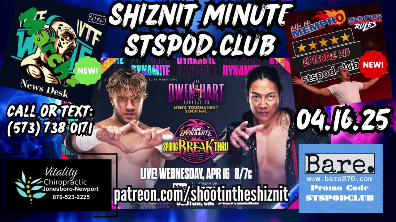 SHIZNIT MINUTE 04.16.25-BT TALKS DYNAMITE!