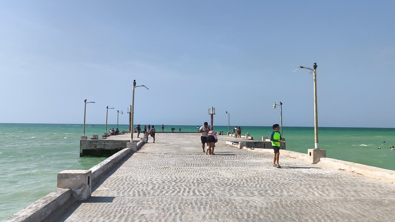 Sisal - Yucatán - 4k - Walking tour - Parte 3