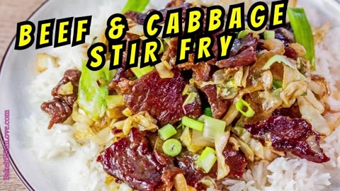 Quick & Easy Beef and Cabbage Stir-Fry For Weeknight Dinners #food #recipe