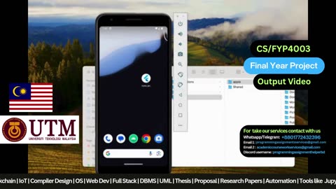 Student Work (Project) | CS/FYP4003 Final Year : Multi-role Android App (FYP) | UTM