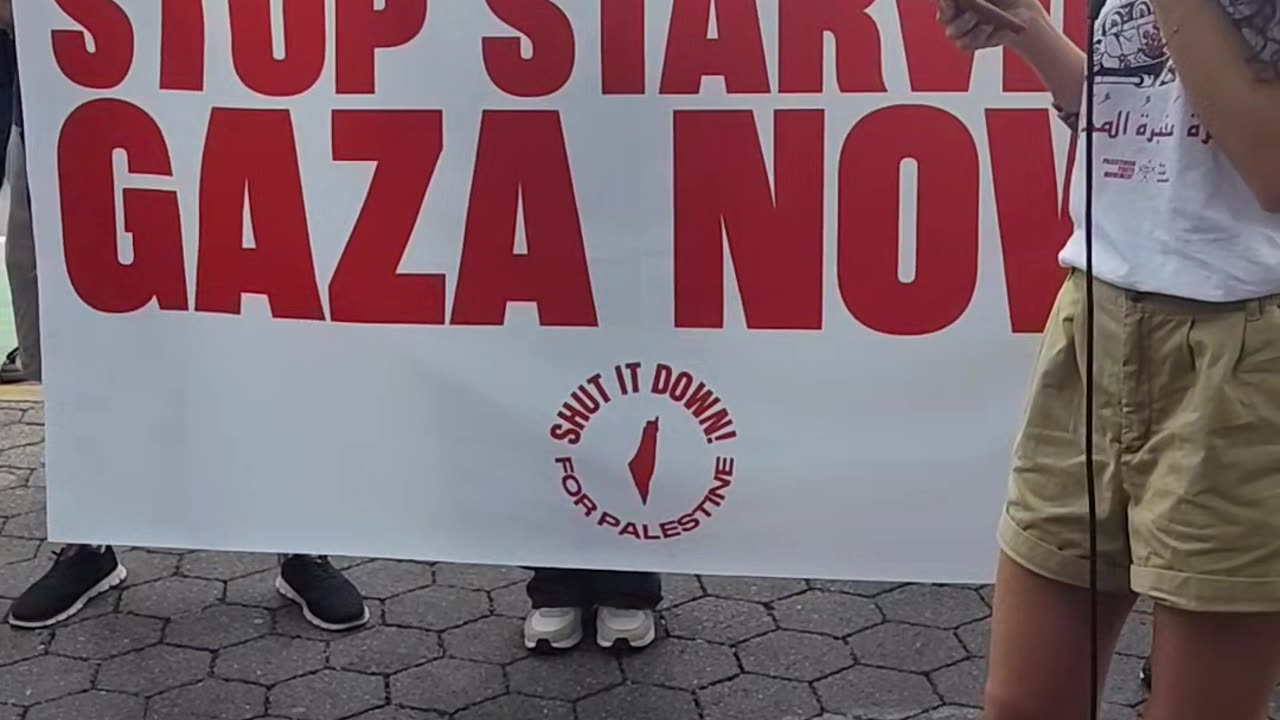 New Yorkers: "STOP STARVING GAZA NOW "