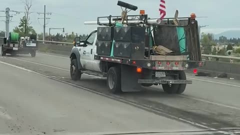 Unhooked Trailer Goes For Freeway Joyride