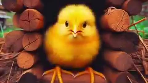 Yellow chicks rescue the baby from snake # viral video