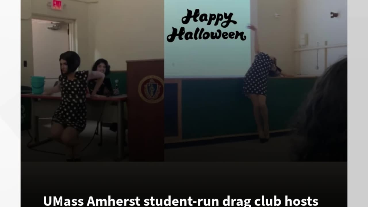 UMass Amherst student-run drag club hosts Halloween 'Creature Feature' drag show