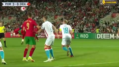 Portugal vs denmark 5-1 # all goals & shot