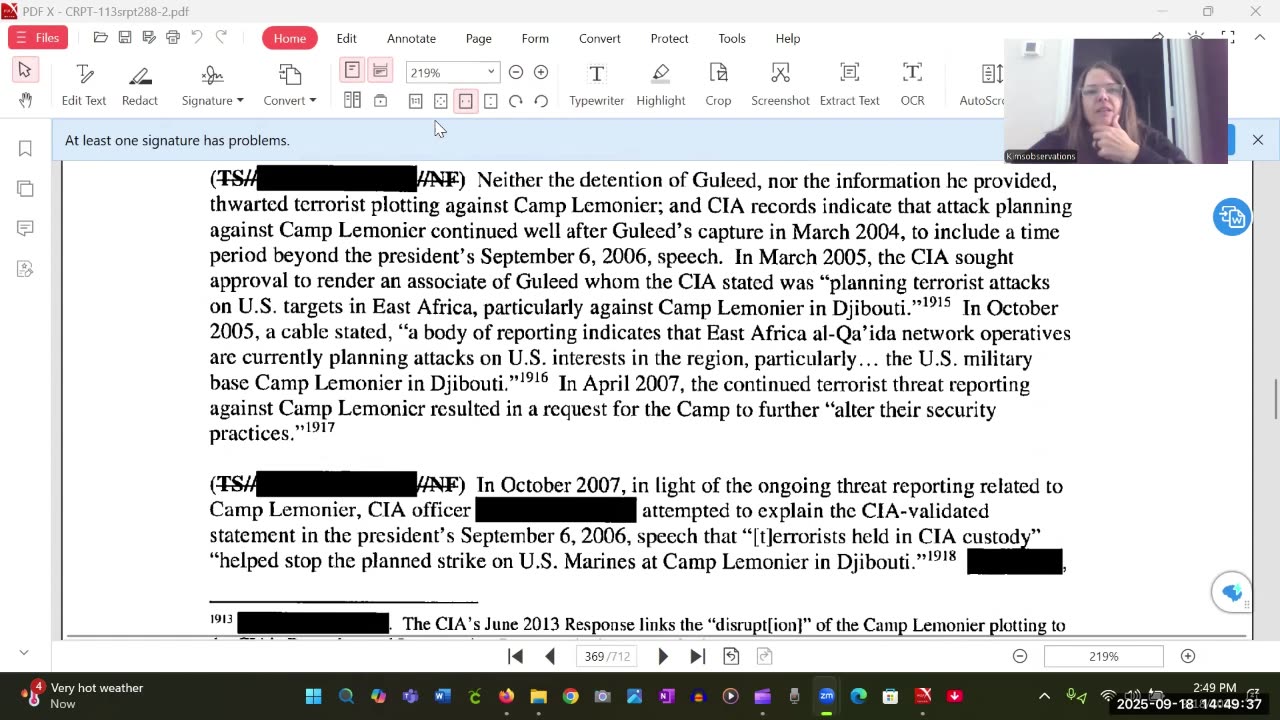 V 37 Senate Torture Report