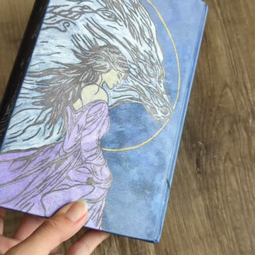 When the Moon hatched Painted Edges and Cover