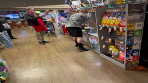 Grocery Store Customer Crashes Out At Checkout