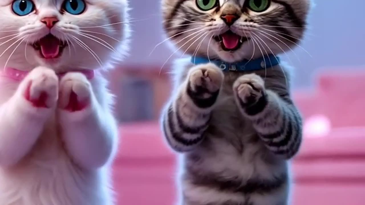 PitiCat & Max’s Apache Dance APT| Funniest Dancing Kittens Shorts