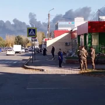 Giant Columns Of Smoke Coming From Oil Refinery in Salavat, Russian Bashkortostan