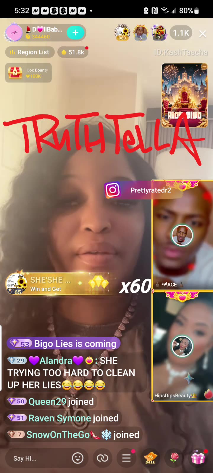 DOLLBABY KASH & PRETTYNEXTDOOR GO LIVE TOGETHER AFTER FIGHTLAST NIGHT