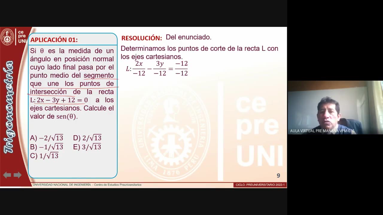 CEPRE UNI 2022 - 1 | Semana 04 | Trigonometría