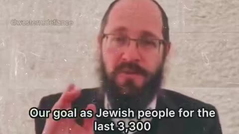Rabbi - "Jews Control The World, It's True"