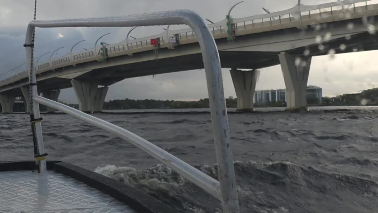 By boat on the Gulf of Finland