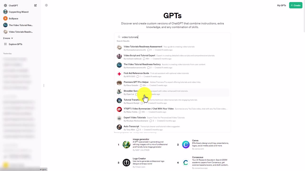 Using GPTs