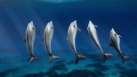 Magical Dolphin Squad Dances in Perfect Harmony Underwater