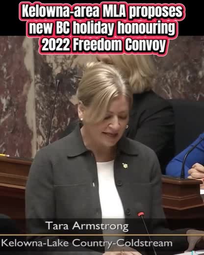 Freedom convoy new British Columbia Canada stat holiday bill