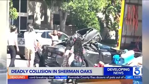 Crash in Sherman Oaks kills 12-year-old boy