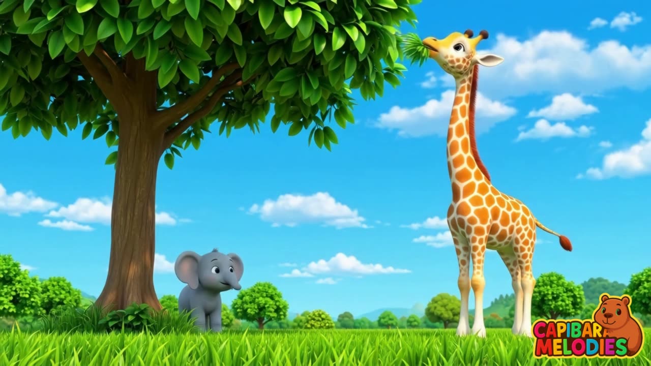 Cântecul girafei mici 🦒 Copii 🎶