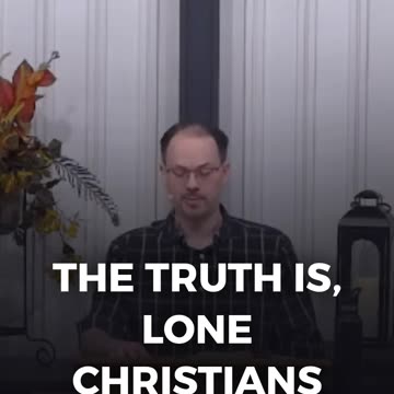 You can't do it alone. You need Jesus and a church community to grow.- Calvary Chapel Fergus Falls