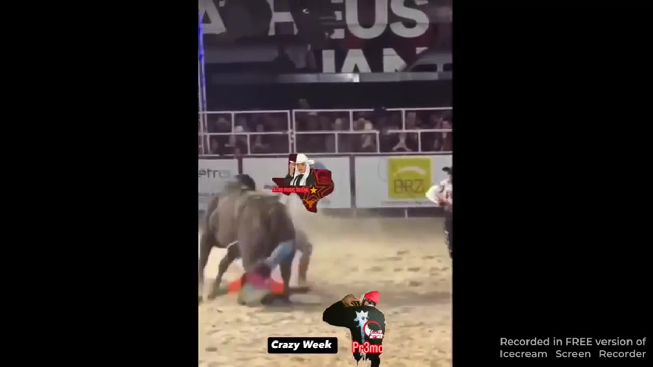 American Bullfighter TRAMPLED