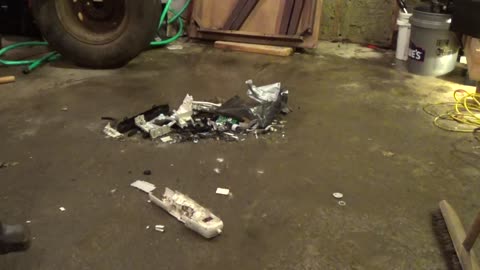 Swearing warning. Smash surge protector power strip