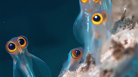 First you see one...then you see a crowd #fish #ai #cuteanimals