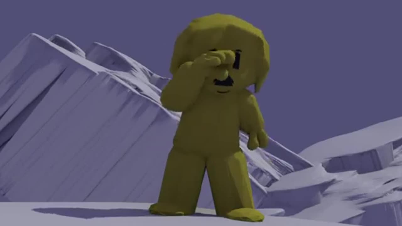 frosty crystal plains, Poly Lacy's test cutscene